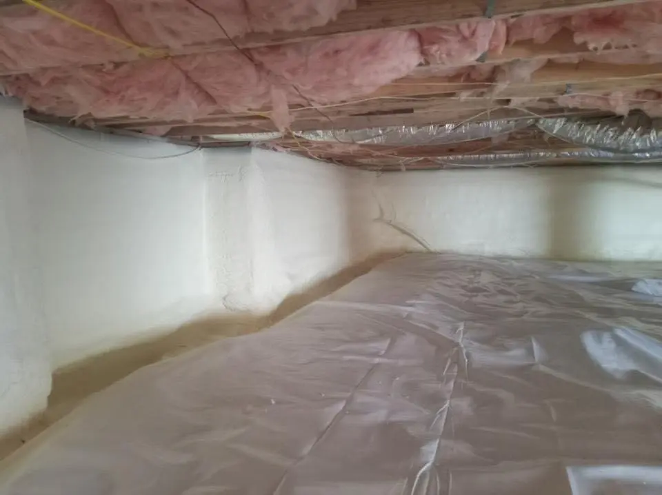 Crawl space encapsulation with closed-cell spray foam for Metal Roof Coating in Okmulgee